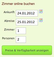 igumbi Online Buchungstool Einstieg in grün