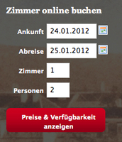 igumbi Online Buchungstool Einstieg in rot
