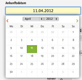 Neues Datumsselektions Tool