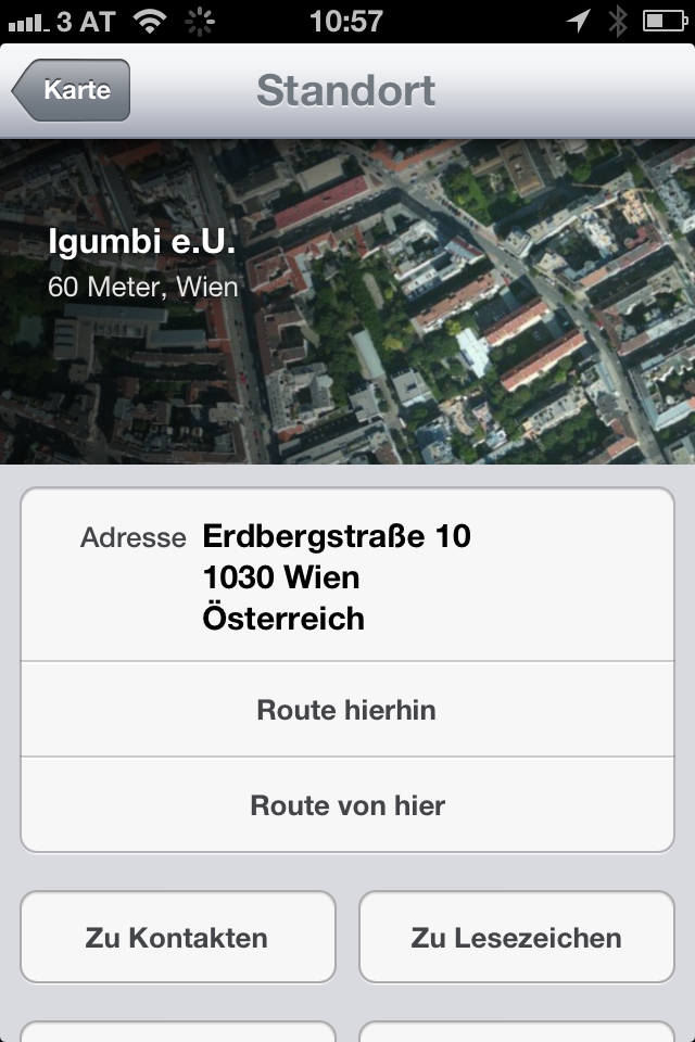 iOS6 Apple Karten Ort finden und Teilen