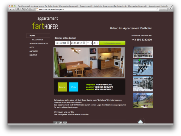 Apartment Farthofer in Schwaz Tirol