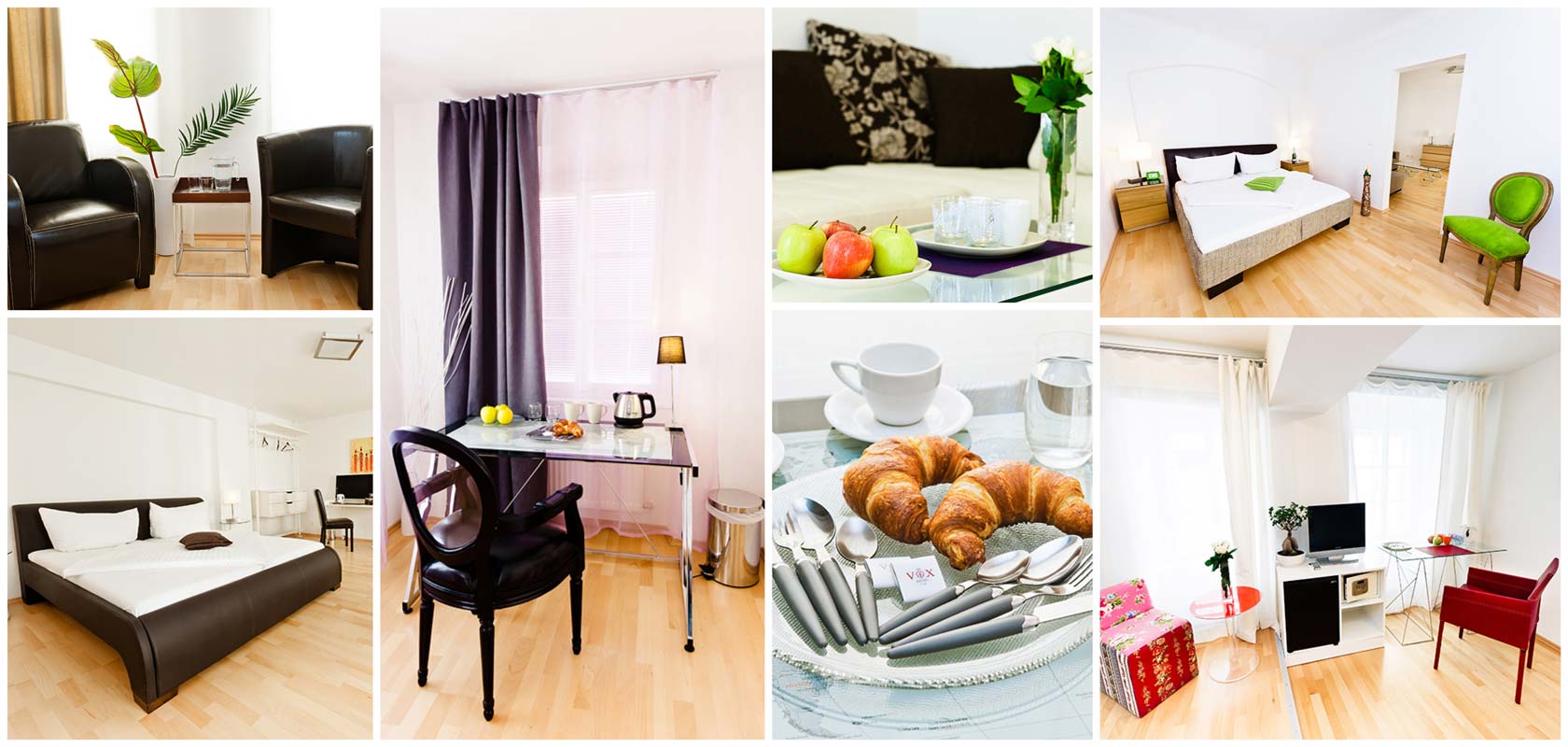 Vox Apartment Hotel in Wien Leopoldstadt Collage