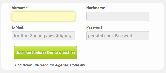igumbi signup form with glow igumbi signup form with glow