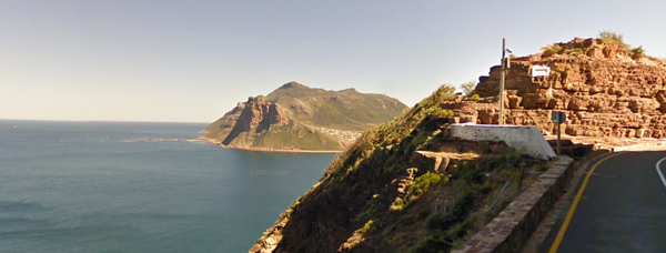 Sentinel and Hout Bay from Chapmans Peak Drive