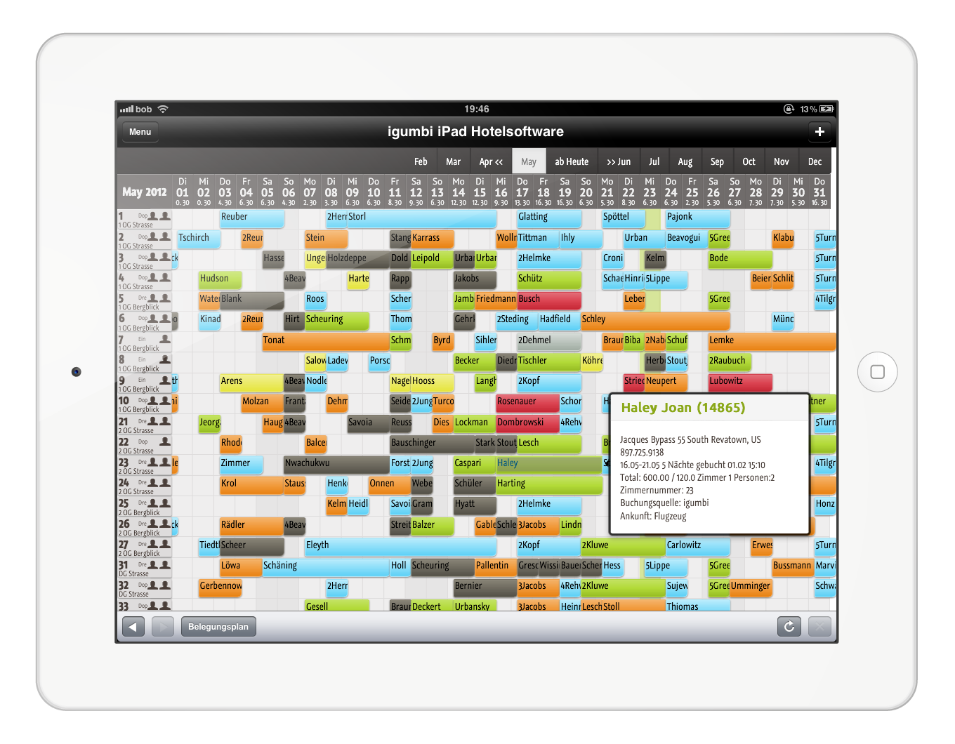 igumbi Hotelsoftware ipad Version sneek peek igumbi Hotelsoftware ipad Version sneek peek