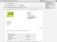 igumbi E-Mail mit Vorlage schreiben, bearbeiten des Texts ist im Editor möglich igumbi E-Mail mit Vorlage schreiben, bearbeiten des Texts ist im Editor möglich